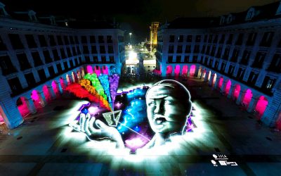 El evento ‘Santander es luz’ logra una animación ‘lightpainting’ “nunca creada antes en España”